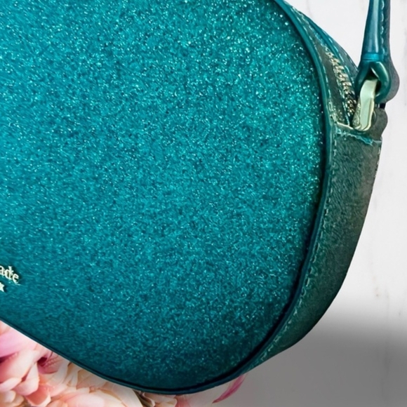 Kate Spade Teal Glitter Crossbody Bag - Picture 6 of 11